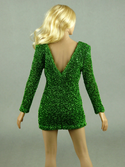 Nouveau Toys 1/6 Scale Female Green Glitter Mini Party Dress